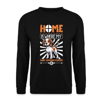 Home - Braque Saint-Germain - Unisex Sweatshirt - black - Front - Alina (178cm) & Michal (187cm)