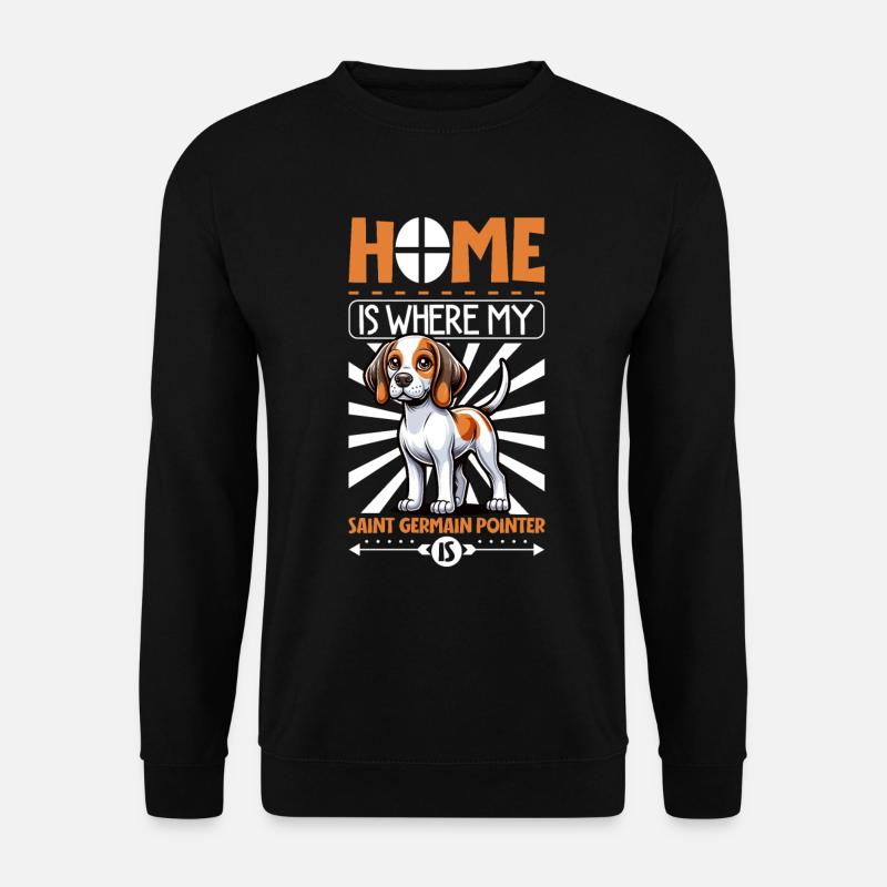 Zuhause - Braque Saint-Germain - Unisex Pullover - Schwarz