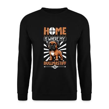 Accueil - Bullmastiff - Sweat-shirt Unisexe - noir - Devant - Alina (178cm) & Michal (187cm)