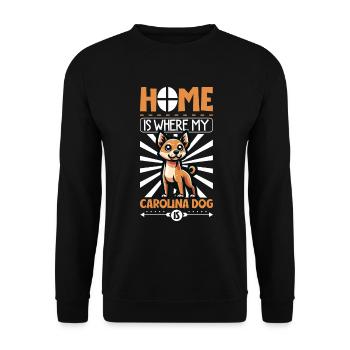 Home - Carolina Dog - Unisex Sweatshirt - black - Front - Alina (178cm) & Michal (187cm)