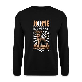 Accueil - Český fousek - Sweat-shirt Unisexe - noir - Devant - Alina (178cm) & Michal (187cm)