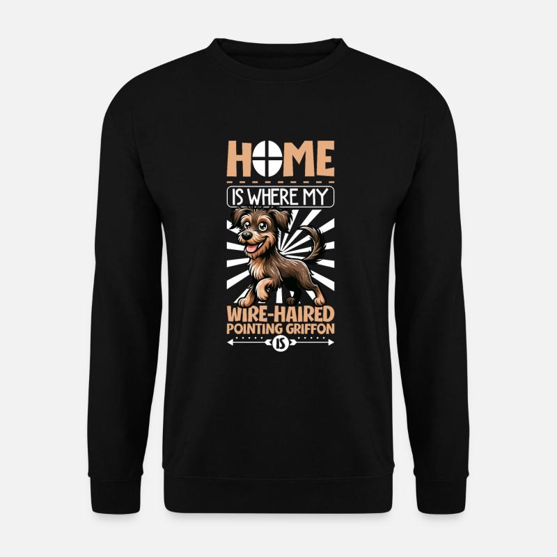 Zuhause - Cesky fousek - Unisex Pullover - Schwarz