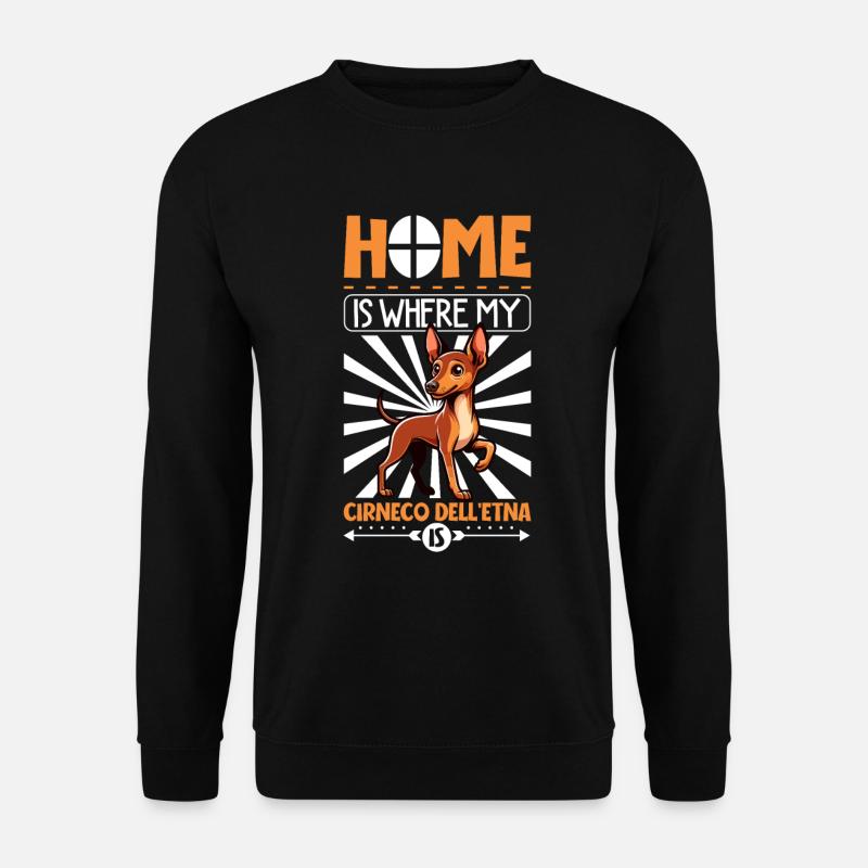 Home - Cirneco dell'Etna - Unisex Sweatshirt - black