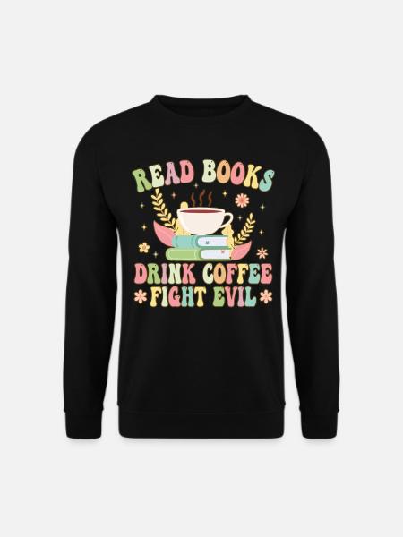 Groovy Book Reader - Unisex Sweatshirt - black