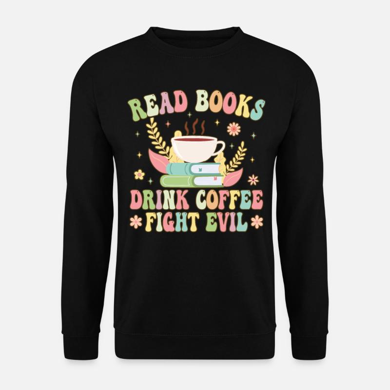 Groovy Book Reader - Unisex Sweatshirt - black