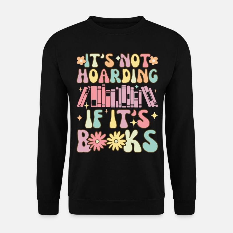 Groovy Book Reader Buch lesen - Unisex Pullover - Schwarz