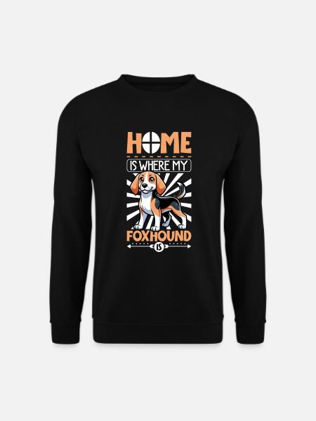 Home - English Foxhound - Unisex Sweatshirt - black