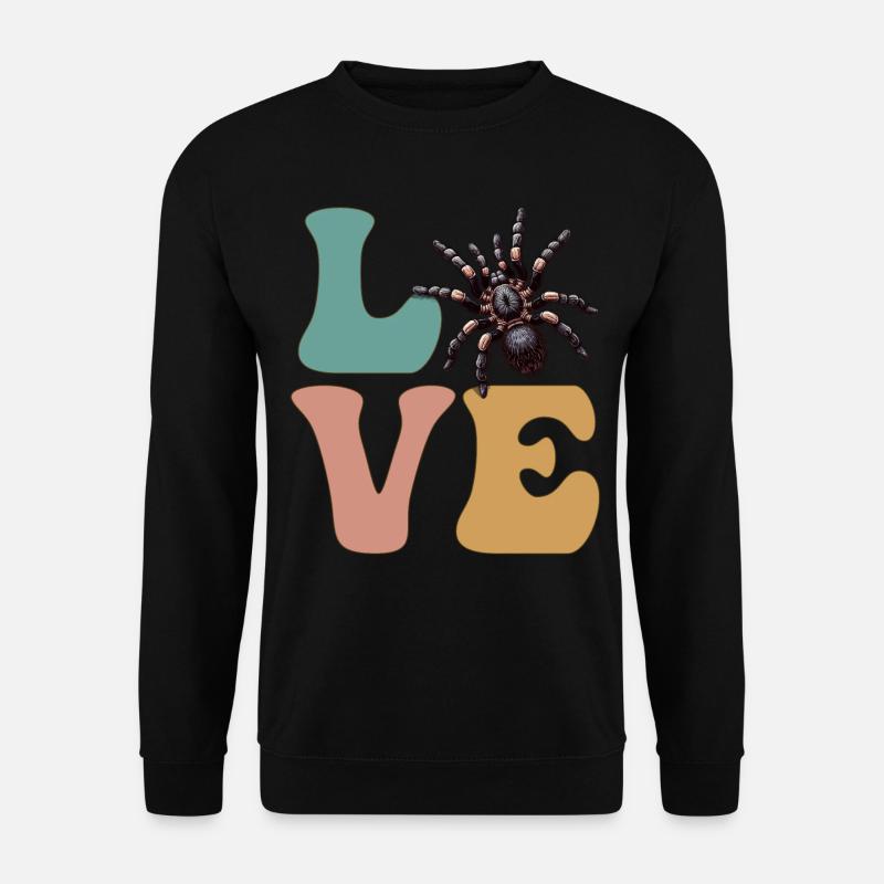 LIEBE Tarantel Spinne - Unisex Pullover - Schwarz