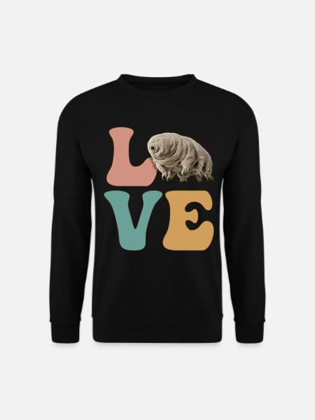 LOVE Tardigrades Ours d’eau Microbiologie - Sweat-shirt Unisexe - noir