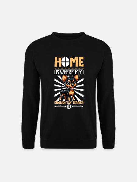 Home - English Toy Terrier - Unisex Sweatshirt - black
