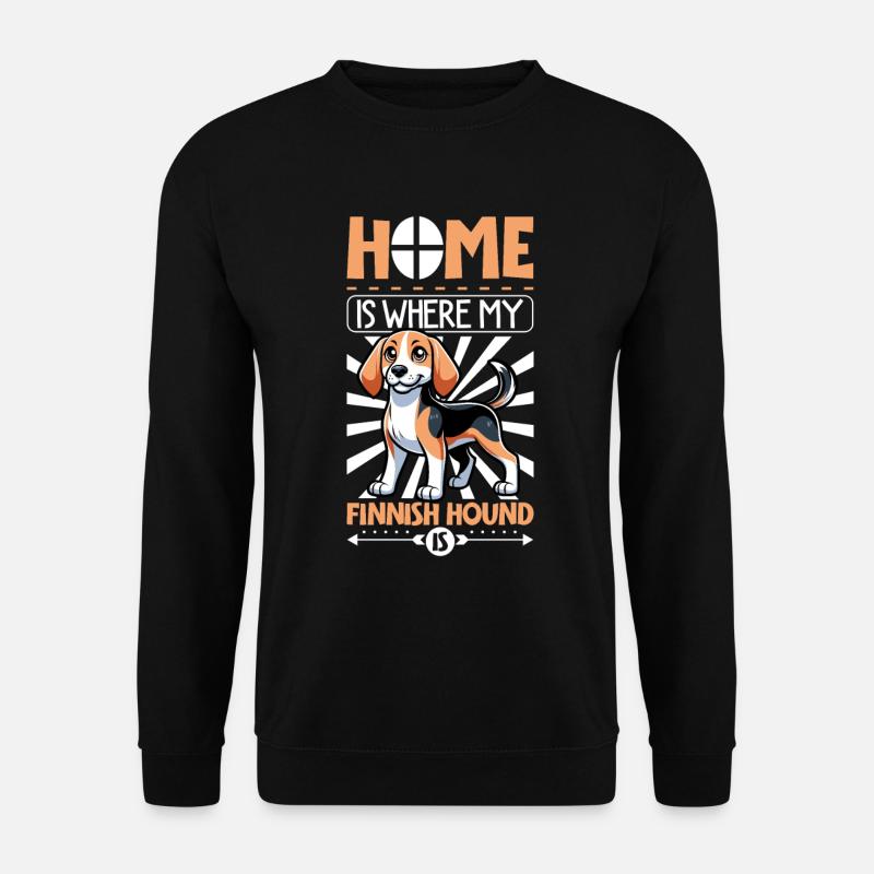Home - Finnish Hound - Unisex Sweatshirt - black