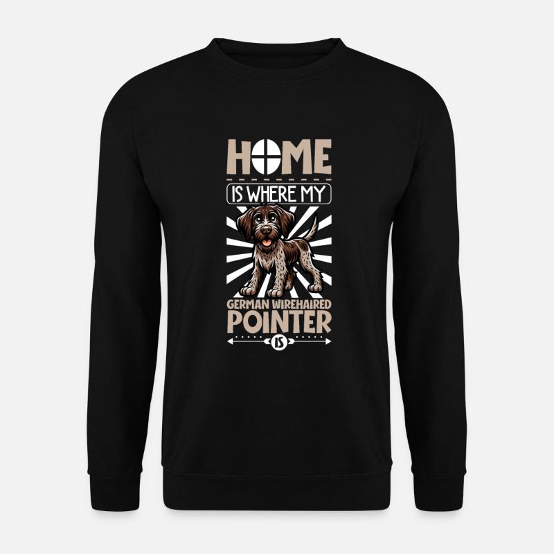 Home - German Wirehaired Pointer - Unisex Sweatshirt - black