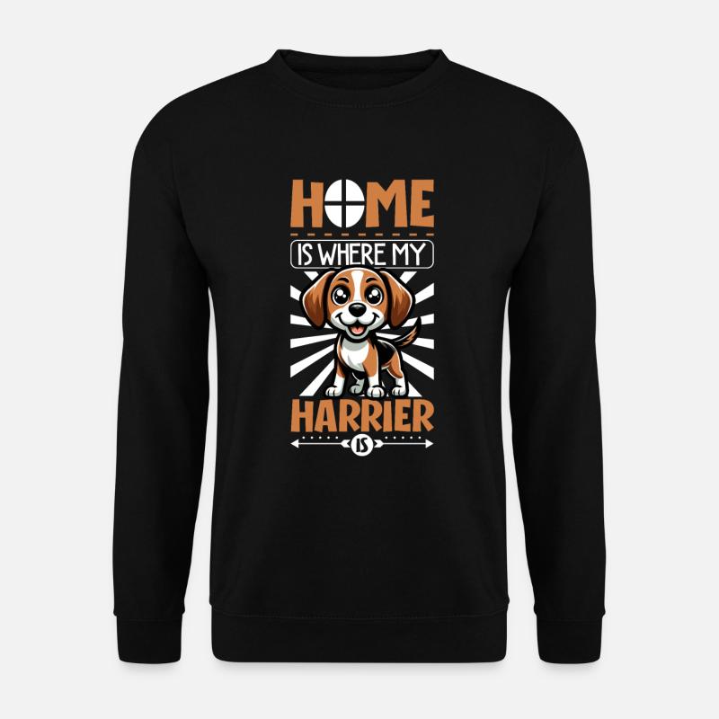 Zuhause - Harrier - Unisex Pullover - Schwarz