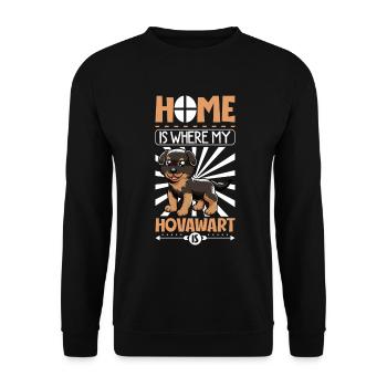 Accueil - Hovawart - Sweat-shirt Unisexe - noir - Devant - Alina (178cm) & Michal (187cm)