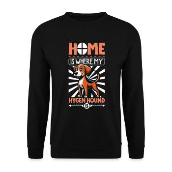 Accueil - Hygenhund - Sweat-shirt Unisexe - noir - Devant - Alina (178cm) & Michal (187cm)