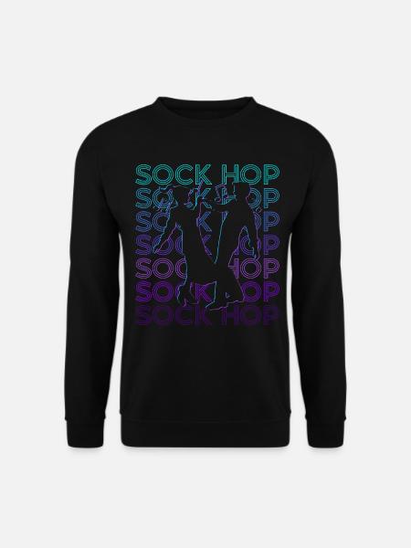 Sock Hop Dance 50s Retro - Unisex Sweatshirt - black