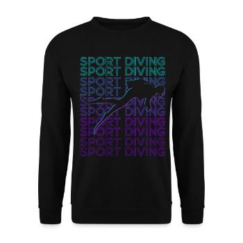 Scuba Diving Scuba Diving Diver Retro - Unisex Sweatshirt - black - Front - Alina (178cm) & Michal (187cm)