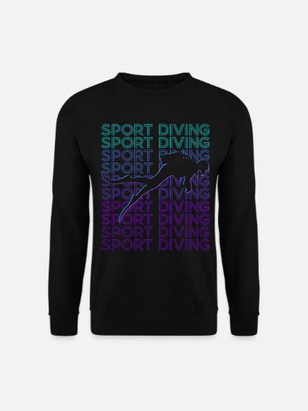 Sporttauchen Gerätetauchen Taucher Retro - Unisex Pullover - Schwarz