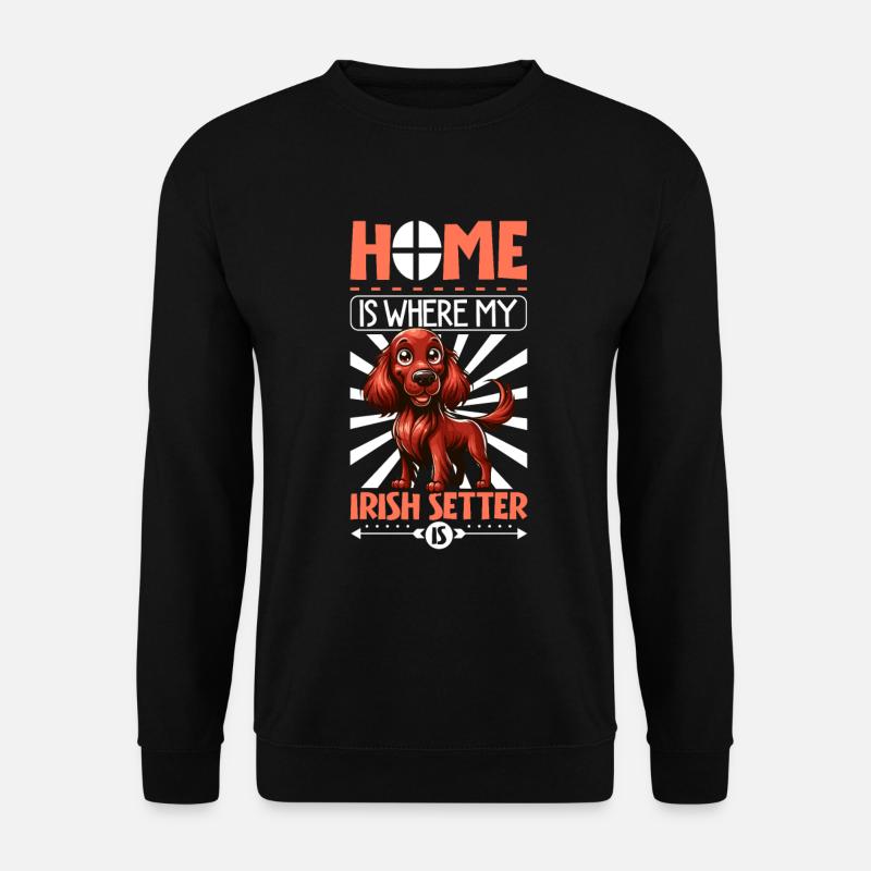 Accueil - Irish Red Setter - Sweat-shirt Unisexe - noir