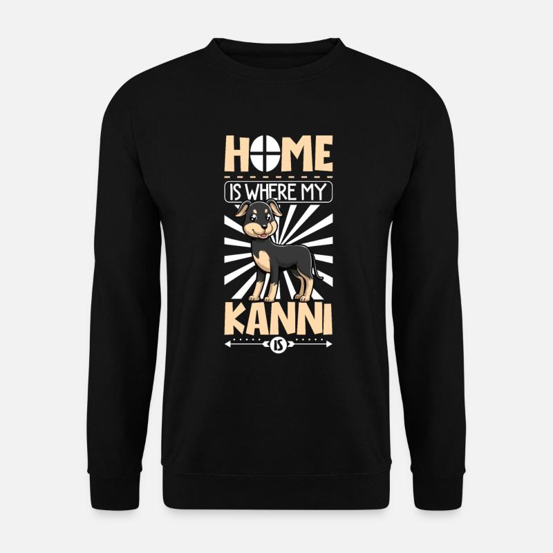Zuhause - Kanni - Unisex Pullover - Schwarz
