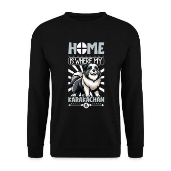 Accueil - Karakachan - Sweat-shirt Unisexe - noir - Devant - Alina (178cm) & Michal (187cm)