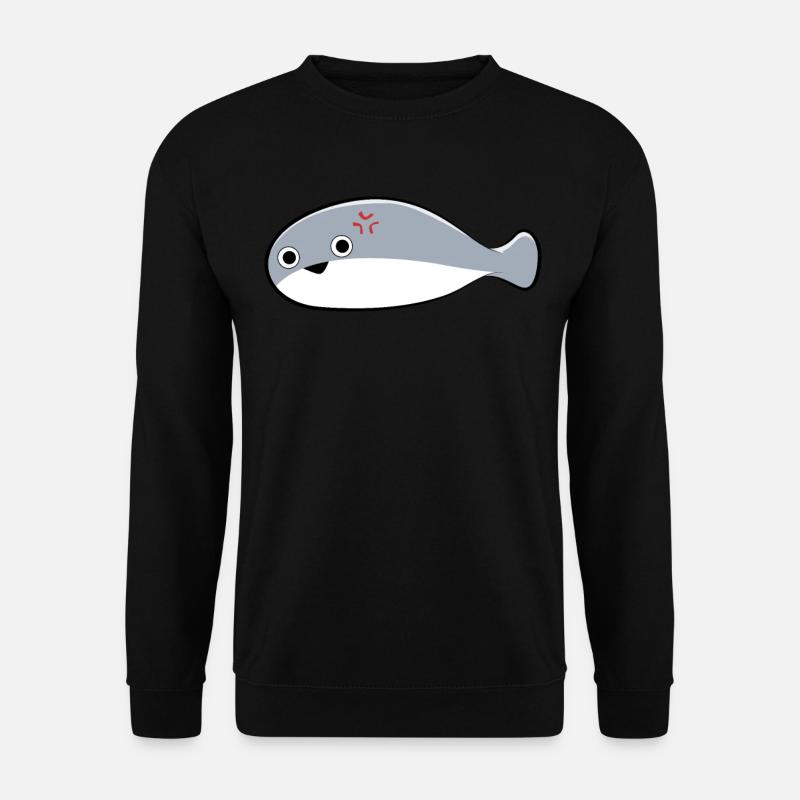 Sacambaspis Antiker Fisch Meme verärgert - Unisex Pullover - Schwarz