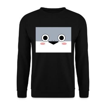 Sacambaspis Ancient Fish Meme Cute - Unisex Sweatshirt - black - Front - Alina (178cm) & Michal (187cm)