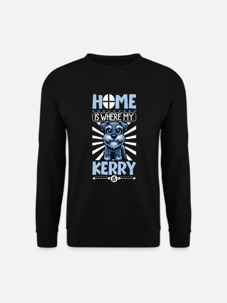 Home - Kerry Blue Terrier - Unisex Sweatshirt - black