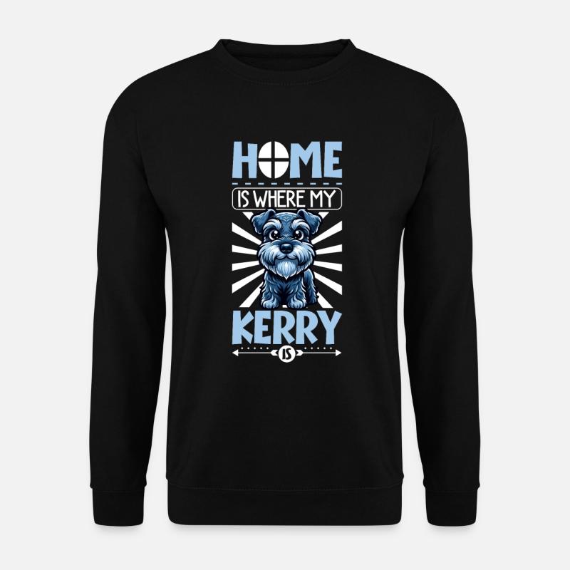Home - Kerry Blue Terrier - Unisex Sweatshirt - black