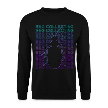 Collecting Collector Entomology Retro - Unisex Sweatshirt - black - Front - Alina (178cm) & Michal (187cm)