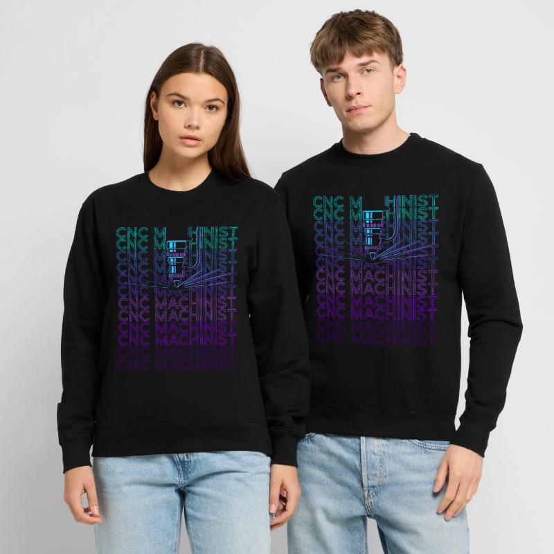 CNC Processor Machine Operator Retro Unisex Sweatshirt