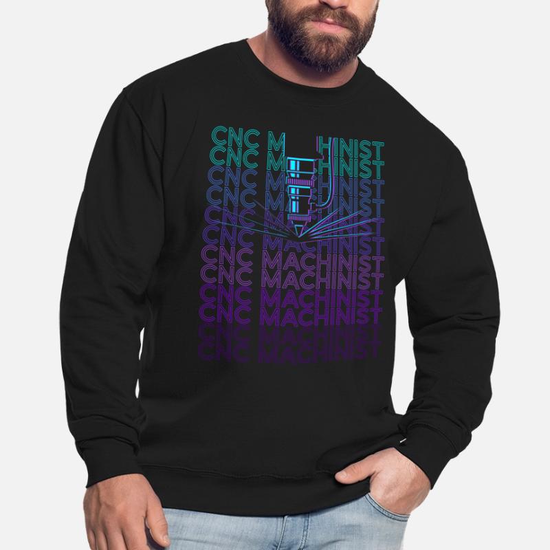 CNC Processor Machine Operator Retro Unisex Sweatshirt