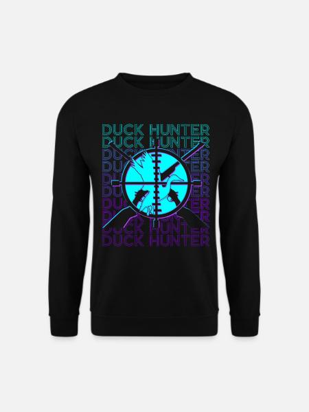 Duck Hunter Duck Hunting Retro - Unisex Sweatshirt - black