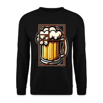 Beer Perfection Golden Ratio Fibonacci Funny - Unisex Sweatshirt - black - Front - Alina (178cm) & Michal (187cm)