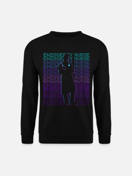 Emergency Nurse ER Nurse Retro - Unisex Sweatshirt - black