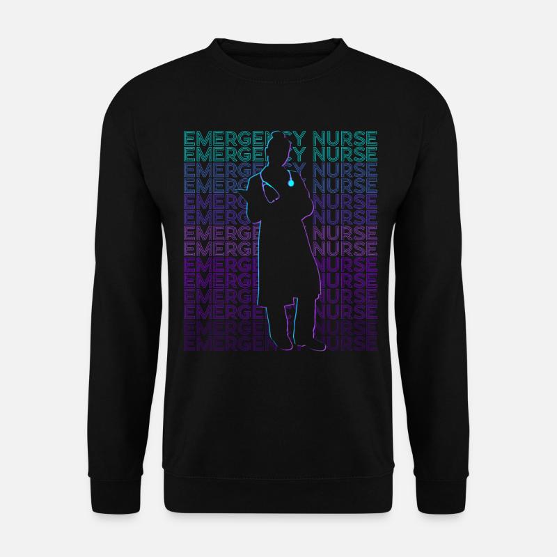 Infirmière d’urgence Infirmière d’urgence Retro - Sweat-shirt Unisexe - noir