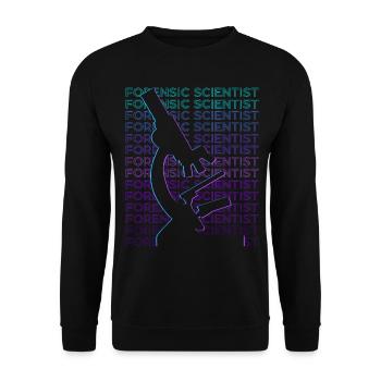 Forensic Technician Forensic Scientist Forensic Technician - Unisex Sweatshirt - black - Front - Alina (178cm) & Michal (187cm)