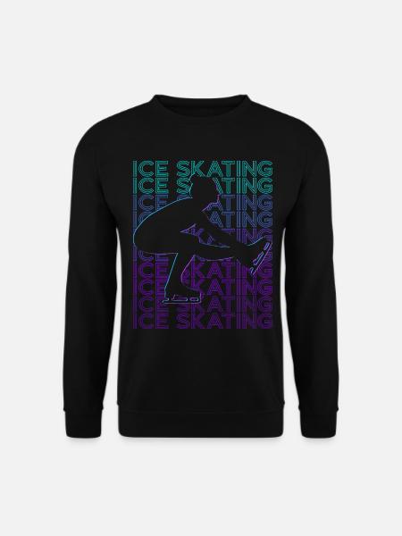 Schlittschuhlaufen Schlittschuhläuferin Eiskunstla - Unisex Pullover - Schwarz