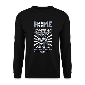 Accueil - Museau miniature - Sweat-shirt Unisexe - noir - Devant - Alina (178cm) & Michal (187cm)
