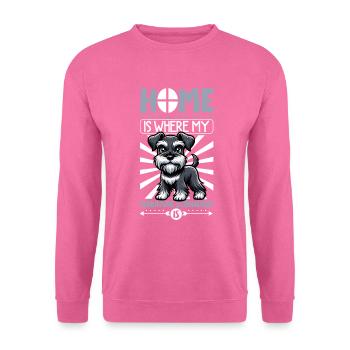 Accueil - Museau miniature - Sweat-shirt Unisexe - rose - Devant