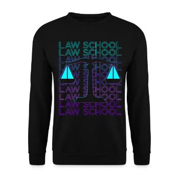 Law School Future Lawyer Student Degree R - Unisex Sweatshirt - black - Front - Alina (178cm) & Michal (187cm)