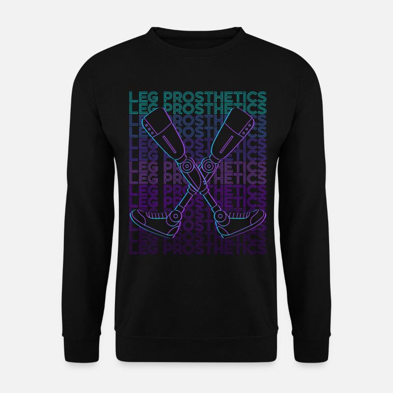 Beinprothesen Amputierte Amputation Retro - Unisex Pullover - Schwarz