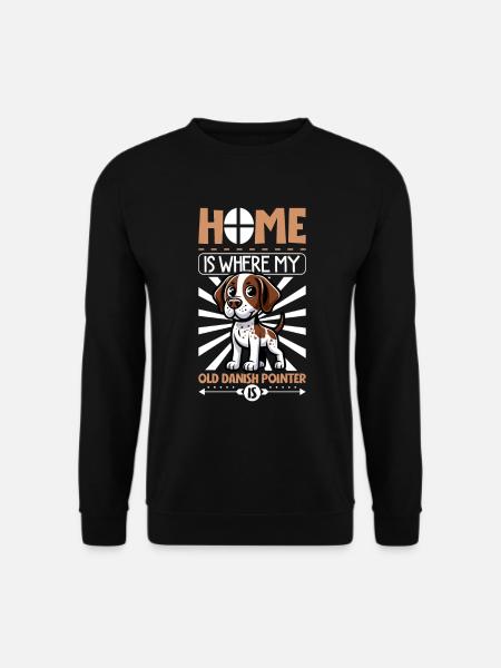 Home - Old Danish Pointing Dog - Unisex Sweatshirt - black