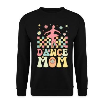 Dance Mom Groovy Ballerina Mom Ballett Tänzerin - Unisex Pullover - Schwarz - Vorne - Alina (178cm) & Michal (187cm)