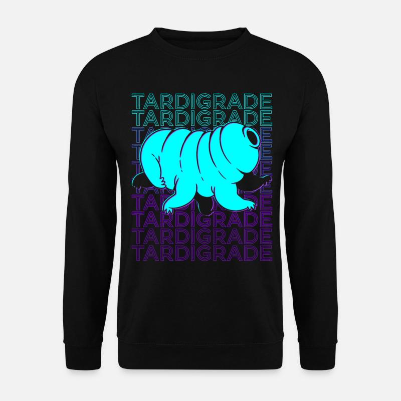 Tardigrade Water Bear Microbiology Retro - Unisex Sweatshirt - black