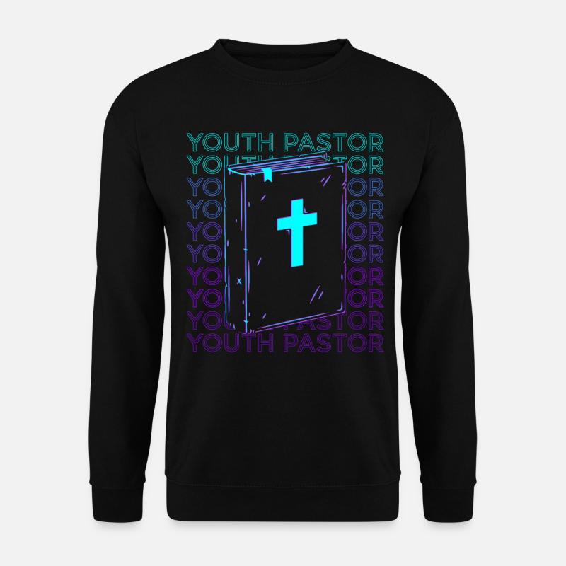 Pasteur des jeunes Prédicateur Christ - Sweat-shirt Unisexe - noir