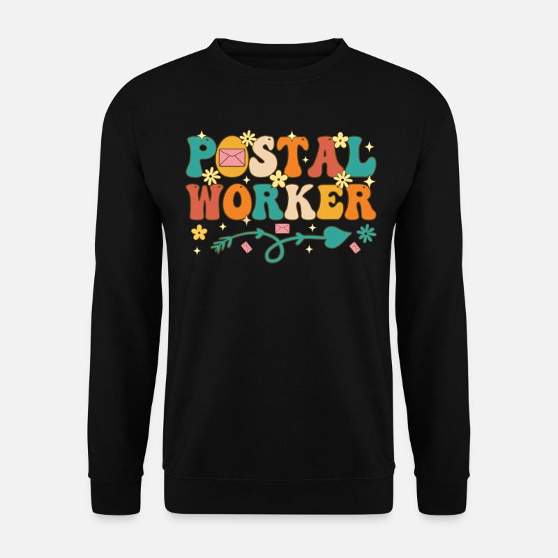 Postangestellter Postdienst Postbote Postbote - Unisex Pullover - Schwarz