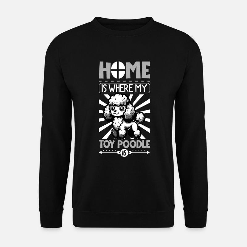 Home - Toy Poodle - Unisex Sweatshirt - black