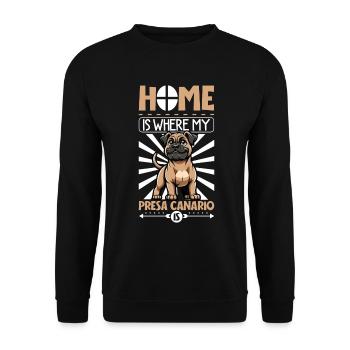 Accueil - Dogo Canario - Sweat-shirt Unisexe - noir - Devant - Alina (178cm) & Michal (187cm)