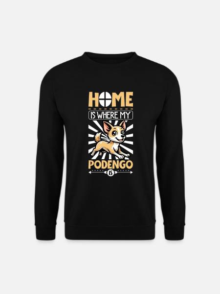 Home - Podengo Português - Unisex Sweatshirt - black